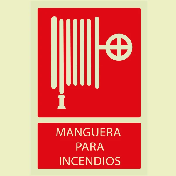 Señalética Fotoluminiscente: Manguera Para Incendios