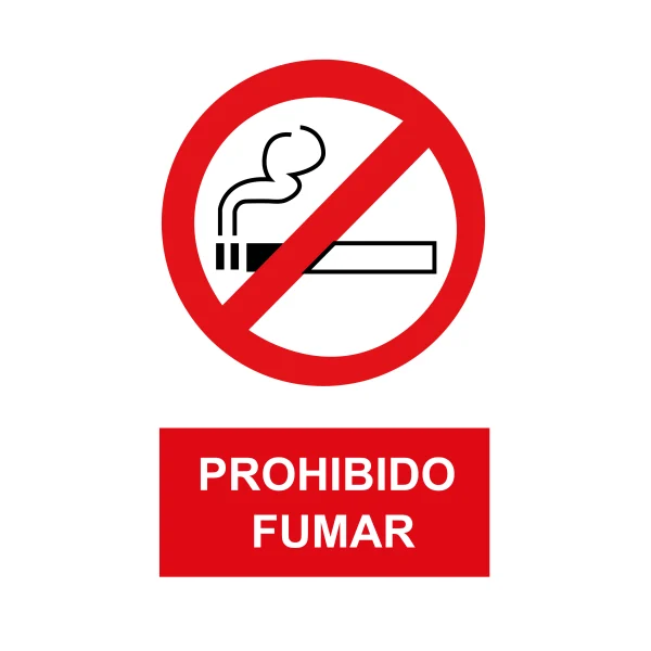 Señalética de prohibido fumar en Guayaquil