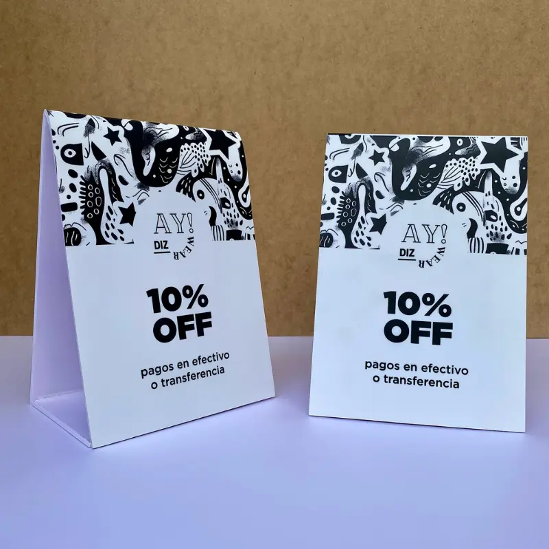 Hablador En PVC Triangular en Guayaquil