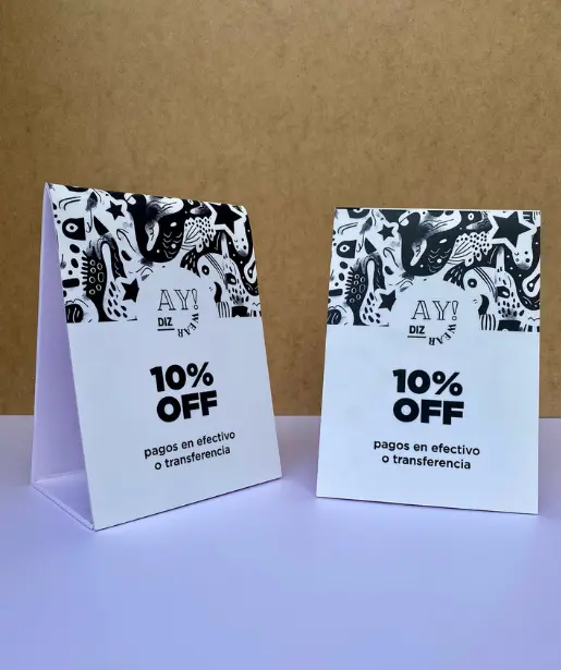 Hablador En PVC Triangular