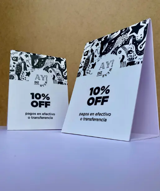 Hablador En PVC Triangular en Guayaquil