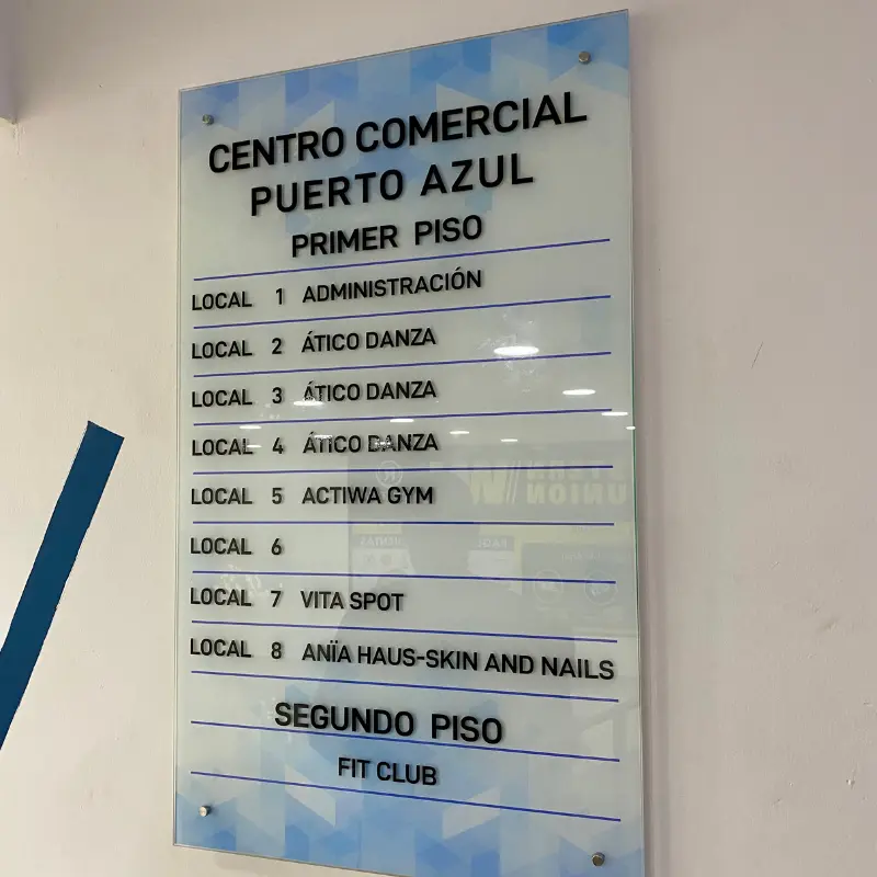 Letrero En Vidrio en guayaquil