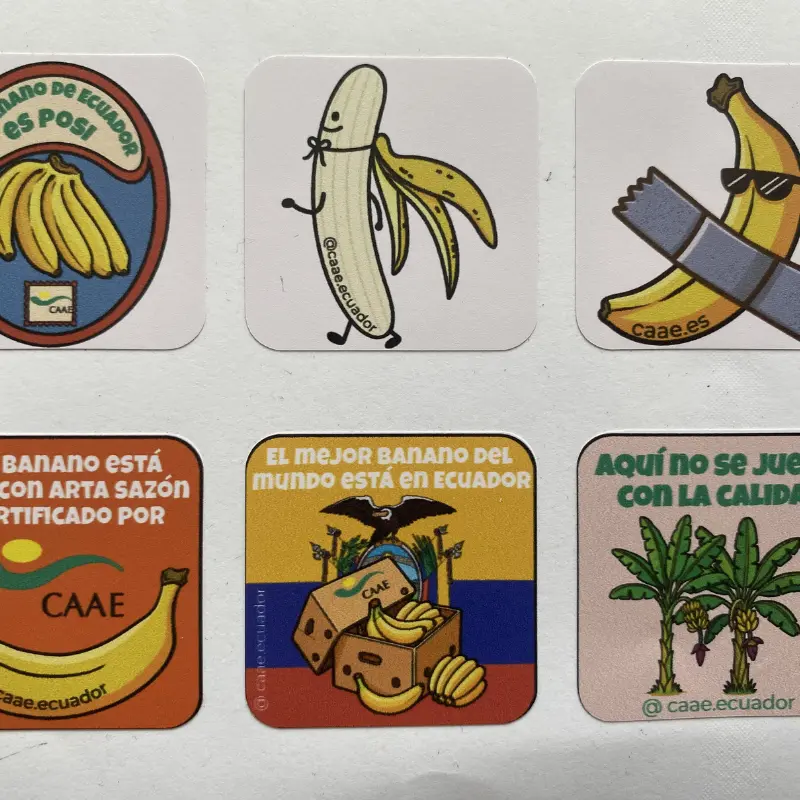 Etiquetas adhesivas en vinilo blanco - Creativos Gared