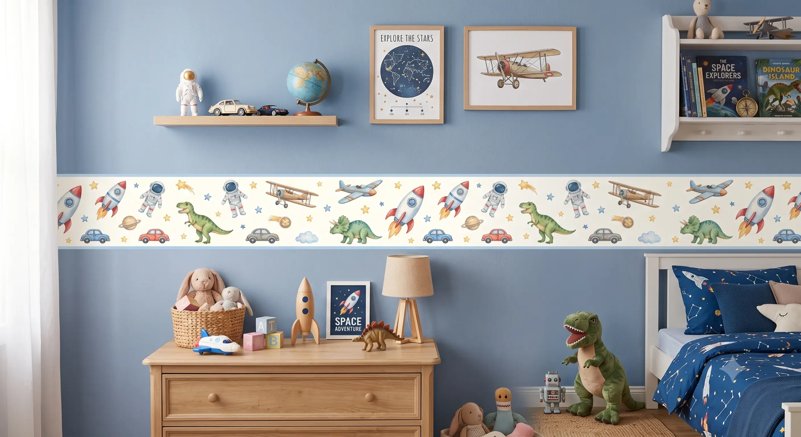 Cenefa decorativa infantil para dormitorio en Guayaquil