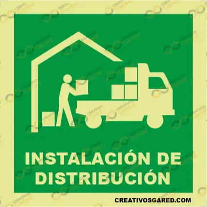 Señalética Fotoluminiscente Instalación de Distribución contra Incendios